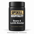Upskill Beans & Lentils Booster. Illustrative packaging concept — not the final product.
