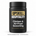 Upskill Chicken & Air-Fryer Seasoning. Illustrative packaging concept — not the final product.