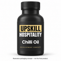 Upskill Chilli Oil. Illustrative packaging concept — not the final product.
