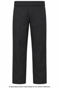 AI-generated product visual based on our uniform references — trousers-front; waistband and branding placement unverified